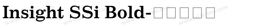 Insight SSi Bold字体转换
